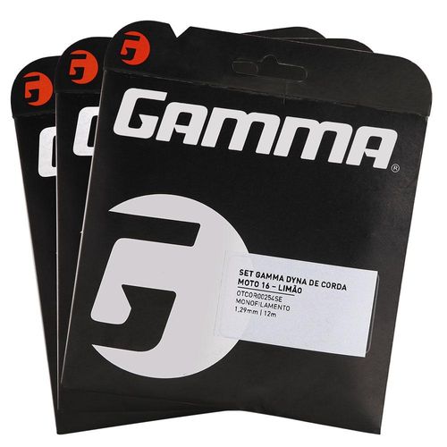 Corda Gamma Moto 16L 1.29mm Verde Limão - Pack com 03 Sets