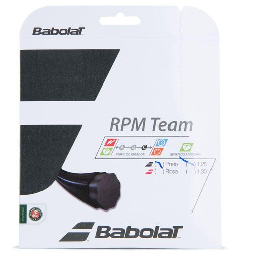 Corda Babolat RPM Team 17L 1.25mm Preta - Set Individual