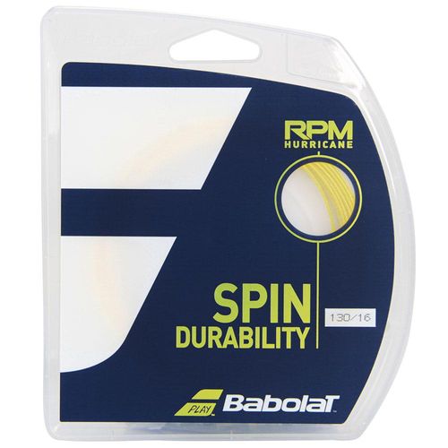 Corda Babolat RPM Hurricane 16L 1.30mm Amarela - Set Individual