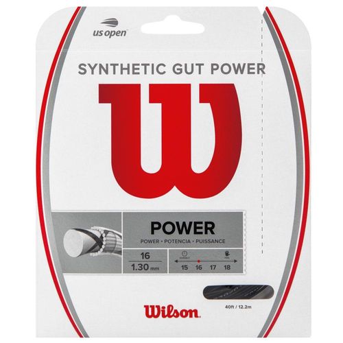 Corda Wilson Synthetic Gut Power 16l 1.30mm Preta Set Individual