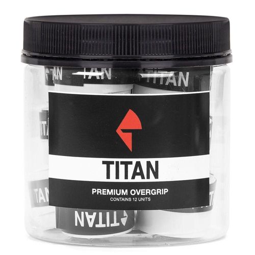 Overgrip Titan Premium - Pack com 12 Unidades-Preto