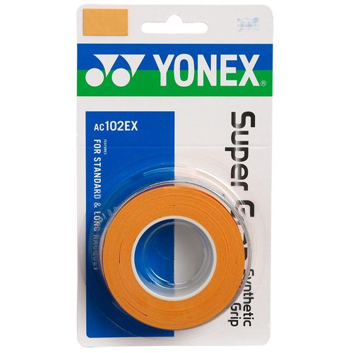 Overgrip Yonex Super Grap com 3 Unidades Laranja