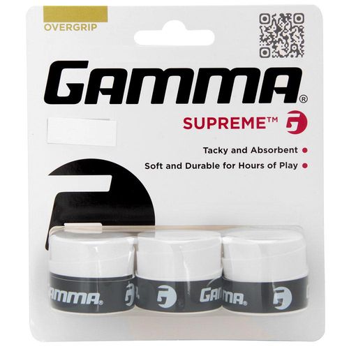 Overgrip Gamma Supreme com 03 Unidades Branco