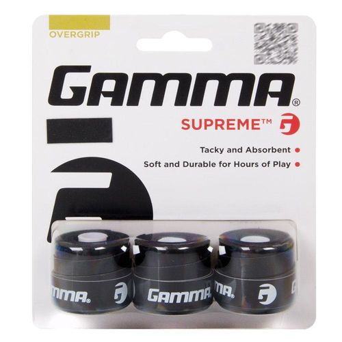 Overgrip Gamma Supreme com 03 Unidades Preto