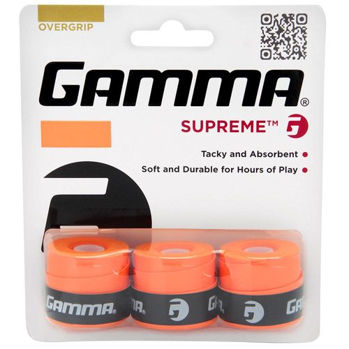 Overgrip Gamma Supreme com 03 Unidades Laranja