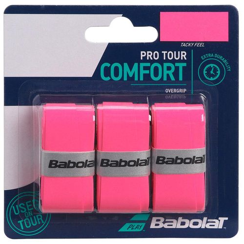 Overgrip Babolat Pro Tour Rosa com 03 Unidades