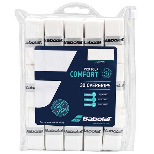 Overgrip Babolat Pro Tour Pack com 30 Unidades Branco