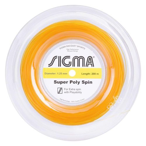 Corda Sigma Super Poly Spin 17L 1.25 mm - Rolo com 200 metros Dourada