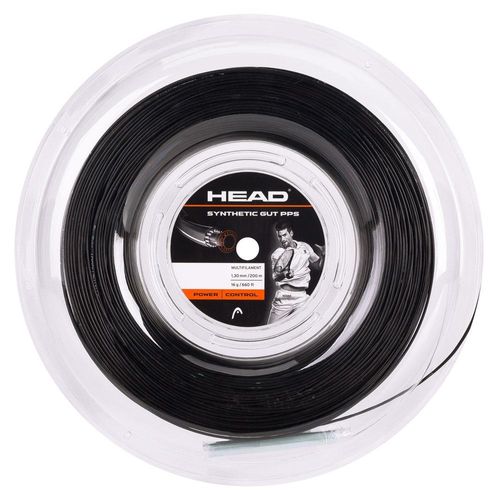 Corda Head Synthetic Gut PPS 16l 1.30mm Preta - Rolo com 200 Metros