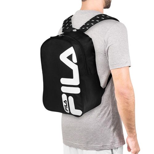 Mochila Fila Big Logo Preta e Branca