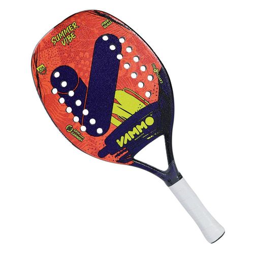 Raquete de Beach Tennis Vammo Summer Vibe Roxa e Amarela