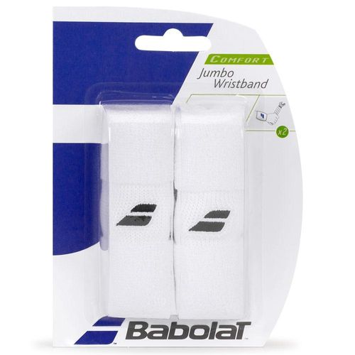 Munhequeira Babolat Branca com 2 Unidades - Jumbo