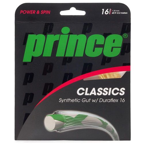 Corda Prince Synthetic Gut Duraflex 16L 1.30mm Ouro - Set Individual