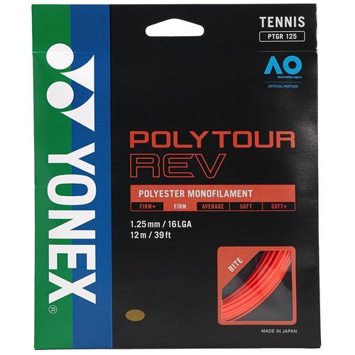Corda Yonex PolyTour REV 16L 1.25mm Laranja - Set Individual