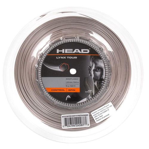 Corda Head Lynx Tour 16L 1.30mm Champanhe - Rolo com 200 metros