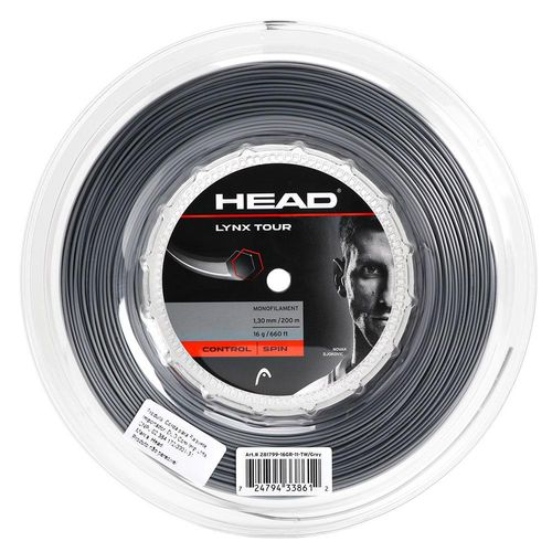 Corda Head Lynx Tour 16 1.30mm Cinza - Rolo com 200 metros