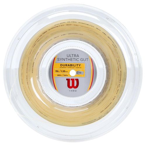 Corda Wilson Ultra Synthetic Gut 15L 1.35mm Champanhe - Rolo com 200 metros