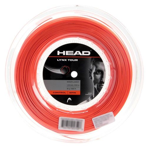 Corda Head Lynx Tour 16 1.30mm Laranja - Rolo com 200 metros