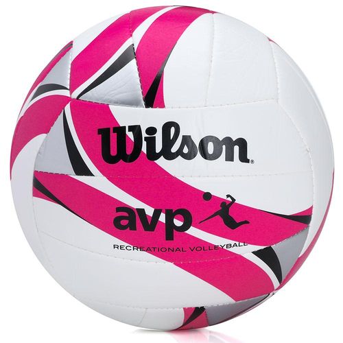 Bola de Vôlei Wilson AVP 2 Réplica Branca e Pink