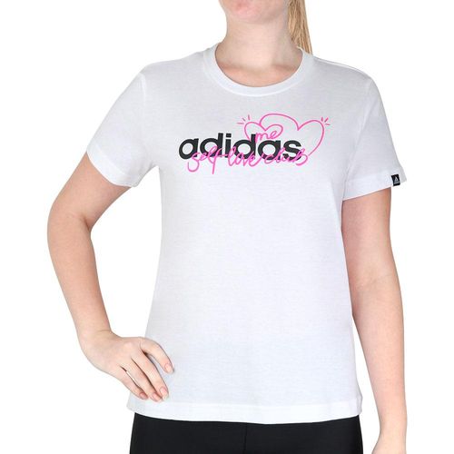 Camiseta Adidas Heart Graphic Tee Branca-M