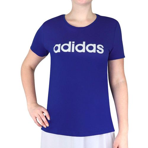 Camiseta Adidas Logo Linear Azul-GG
