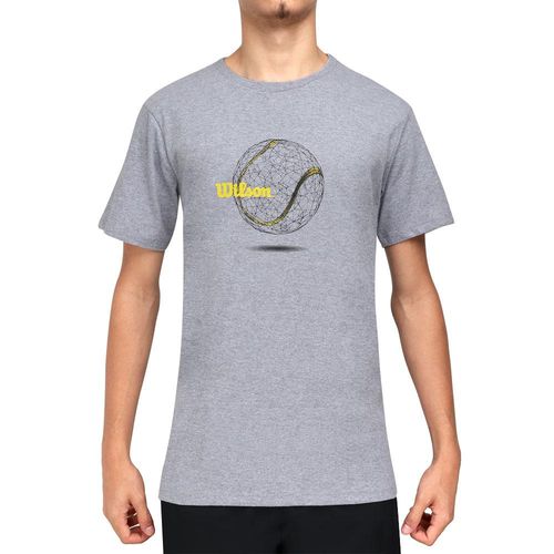 Camiseta Wilson Tennis Ball Cinza Mescla-GGG