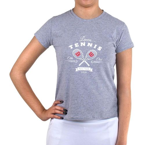 Camiseta Wilson Tennis Fan Cinza-P