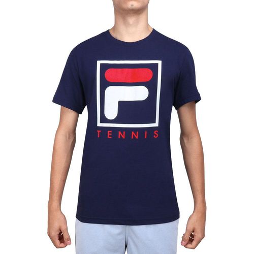 Camiseta Fila Soft Urban Marinho Branca e Vermelha-P