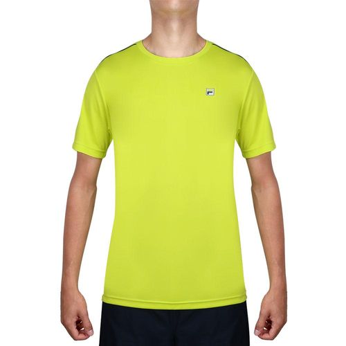 Camiseta Fila Aztec Box Limão e Marinho-GG