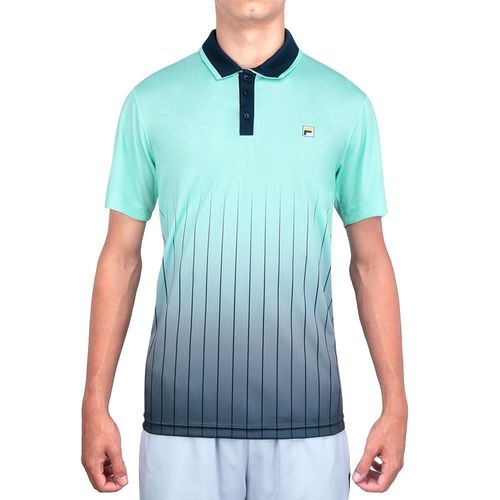 Camiseta Fila Aztec Box Colors Verde e Cinza-M