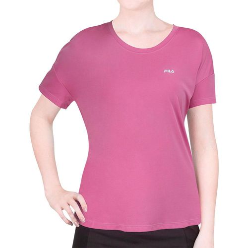 Camiseta Fila Basic Sports Rosa-P