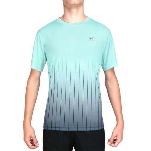 Camiseta Fila Aztec Box Plaid Verde e Cinza-G