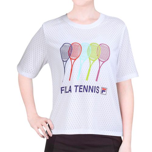 Camiseta Fila Mesh Colors Branca-GG