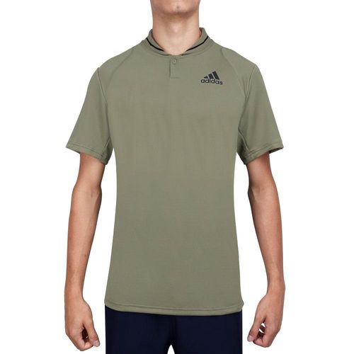 Camisa Polo Adidas Tennis Club Rib Verde Militar-P