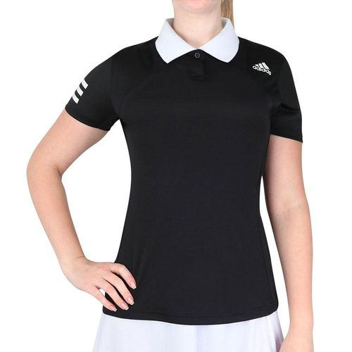 Camisa Polo Adidas Tennis Club Preta e Branca-P