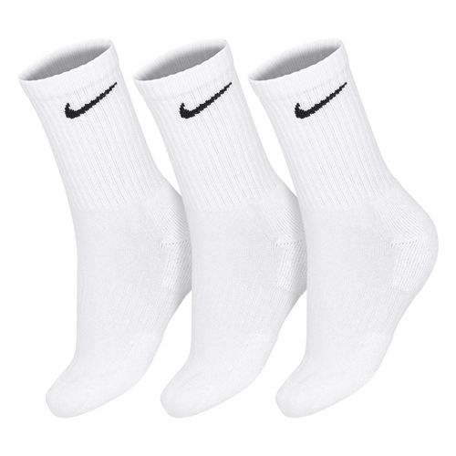 Meia Nike EveryDay Cushion Crew 39 ao 43 - Pack com 03 Pares- Branca