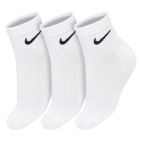 Meia Nike Everyday 39 ao 43 - Pack com 03 Pares - Branca