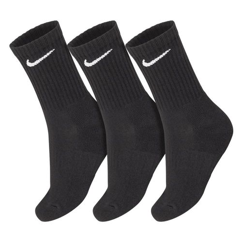 Meia Nike EveryDay Cushion Crew 34 ao 38 - Pack com 03 Pares - Preta