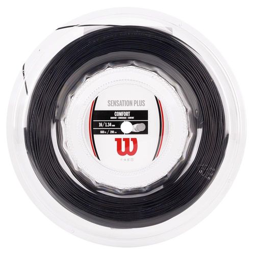 Corda Wilson Sensation Plus 16L 1.34mm Preta - Rolo com 200 metros