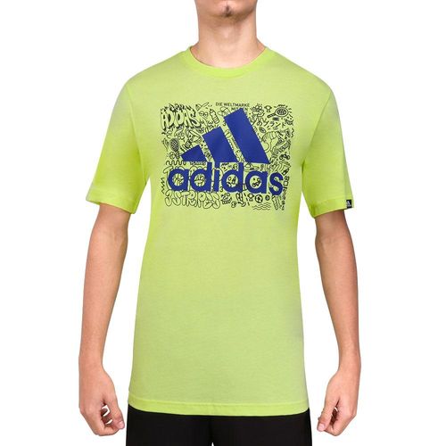Camiseta Adidas Grafica Doodle Logo Limão-G
