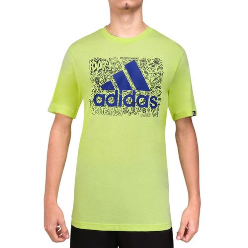 Camiseta Adidas Grafica Doodle Logo Limão-G