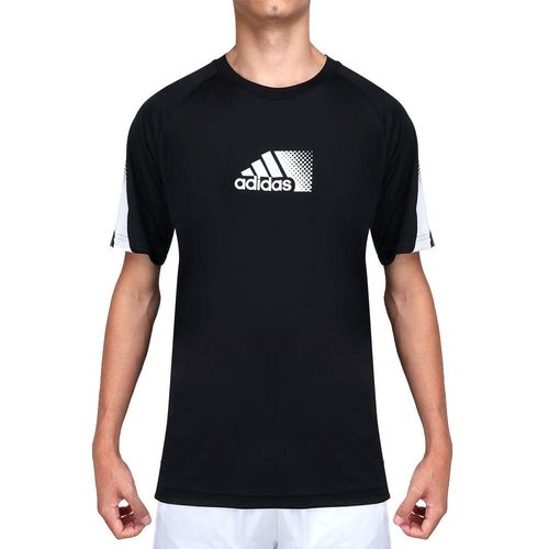 Camiseta Adidas Designed To Move Sport Preta e Branca-G