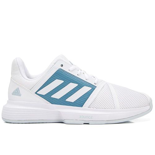 Tênis Adidas Courtjam Bounce Branco e Azul