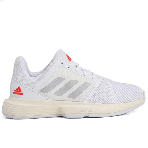 Tênis Adidas CourtJam Bounce Branco e Prata