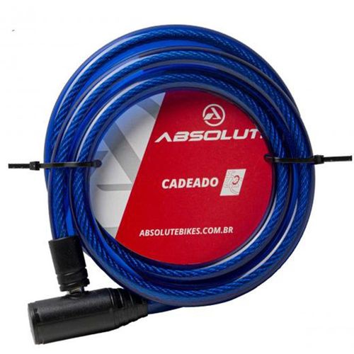 Cadeado Absolute 1.5mX12mm com Chave Azul