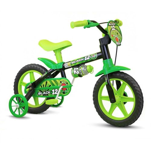 Bicicleta Infantil Nathor Black 12 Aro 12