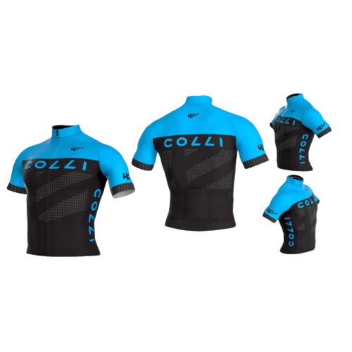 Camisa Ciclista Elite Azul Colli 3G / Azul