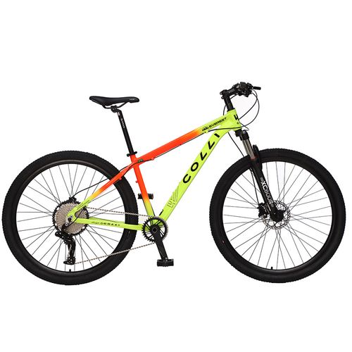 Bicicleta Colli Everest Alumínio Aro 29 Suspensão com Trava no Guidão Freio a Disco Hidráulica 29 / Laranja-Amarelo