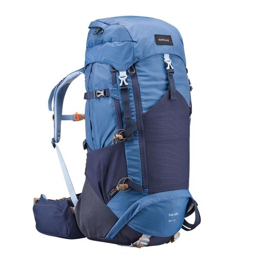 Mochila feminina de Trekking TREK 500 50+10 Litros - BACKPACK TREK 700 50+10 W BLUE, 50L