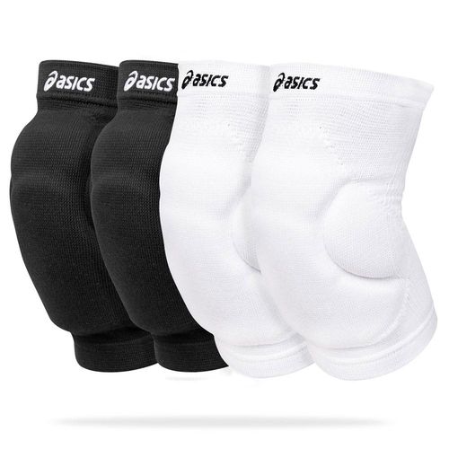 Joelheira Asics Slider - Kit com 2 Pares - Preta e Branca